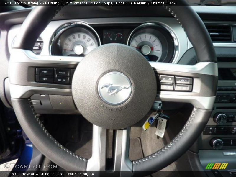 Kona Blue Metallic / Charcoal Black 2011 Ford Mustang V6 Mustang Club of America Edition Coupe