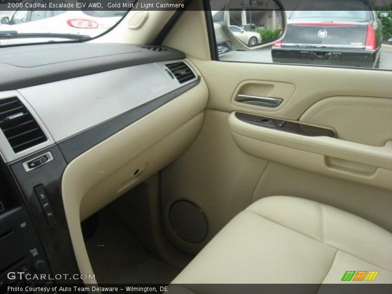 Gold Mist / Light Cashmere 2008 Cadillac Escalade ESV AWD