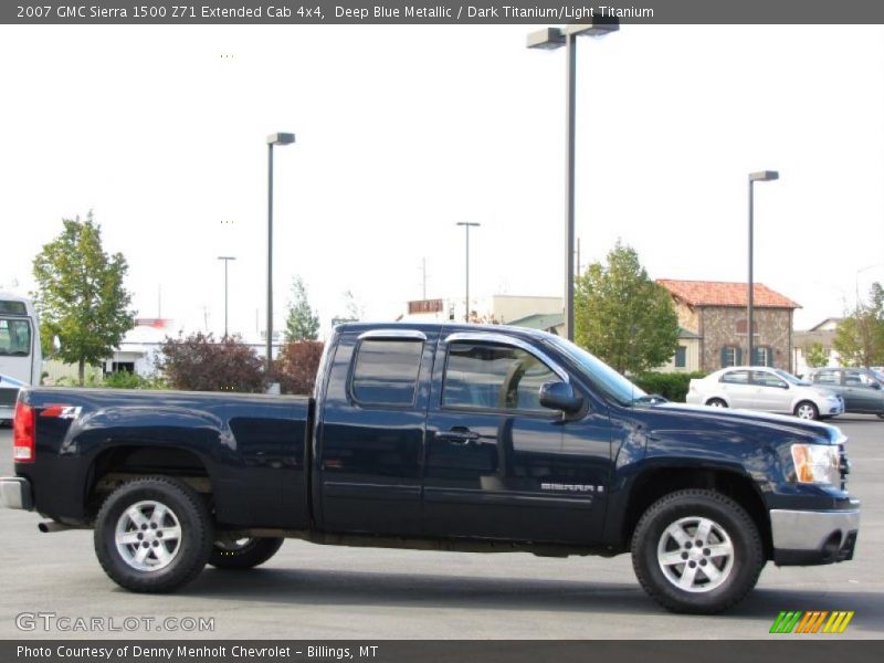 Deep Blue Metallic / Dark Titanium/Light Titanium 2007 GMC Sierra 1500 Z71 Extended Cab 4x4
