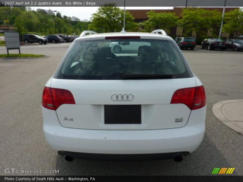 Ibis White / Beige 2007 Audi A4 3.2 quattro Avant