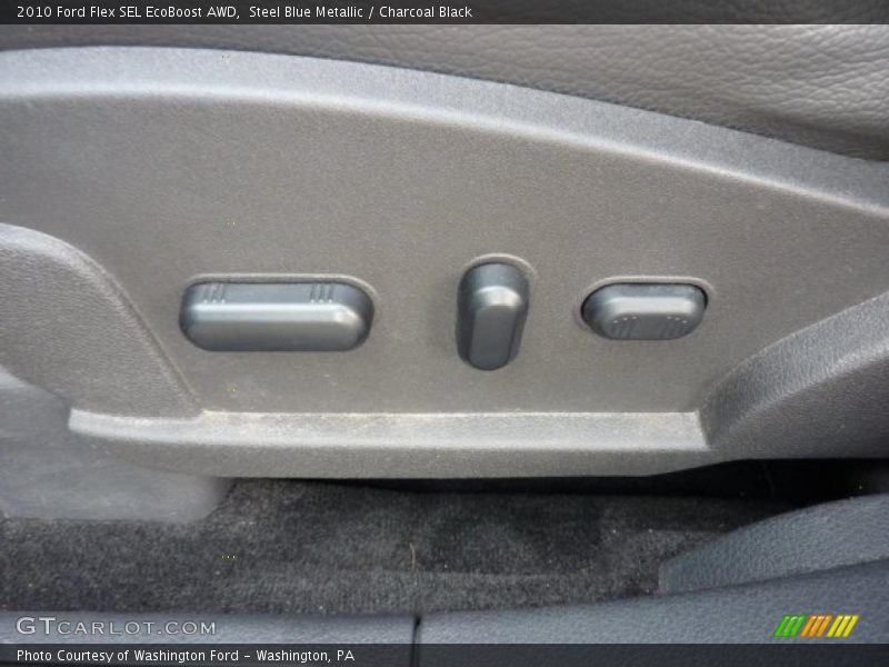 Steel Blue Metallic / Charcoal Black 2010 Ford Flex SEL EcoBoost AWD