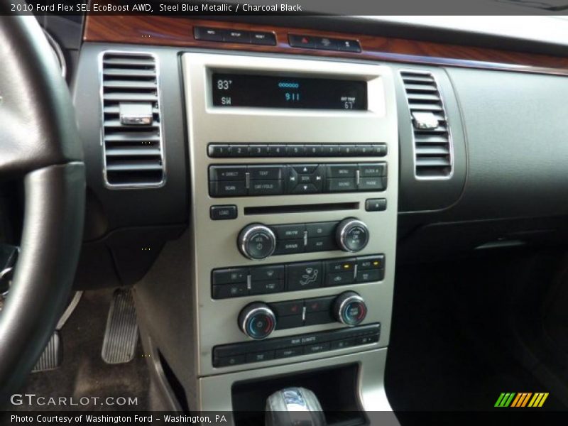 Steel Blue Metallic / Charcoal Black 2010 Ford Flex SEL EcoBoost AWD