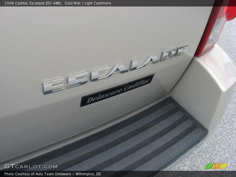 Gold Mist / Light Cashmere 2008 Cadillac Escalade ESV AWD