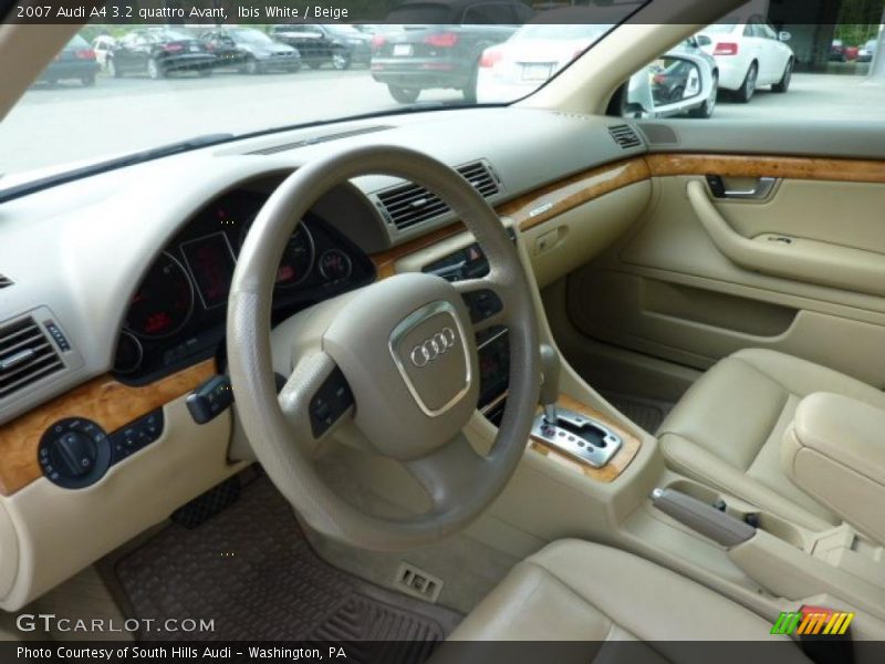  2007 A4 3.2 quattro Avant Beige Interior