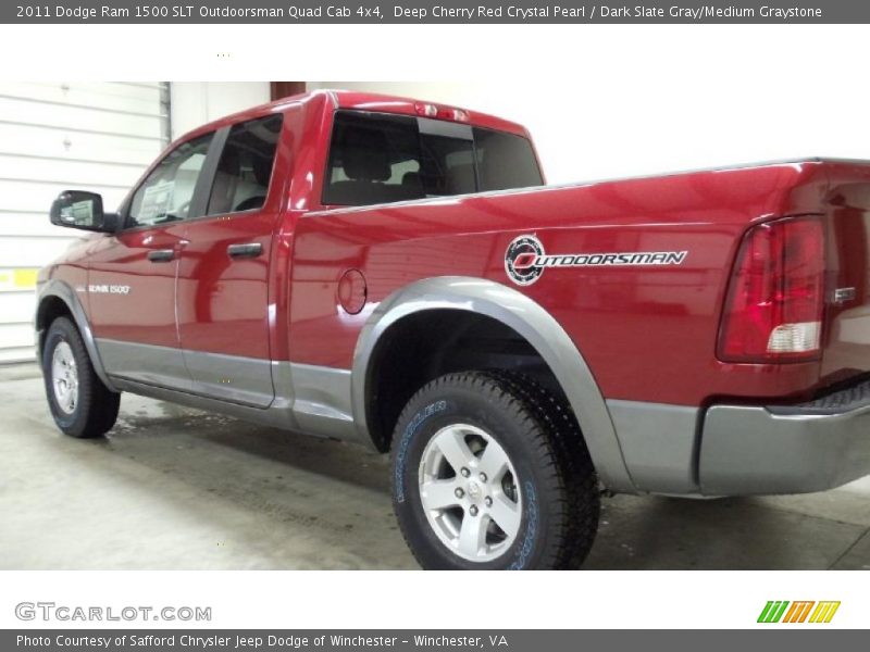 Deep Cherry Red Crystal Pearl / Dark Slate Gray/Medium Graystone 2011 Dodge Ram 1500 SLT Outdoorsman Quad Cab 4x4