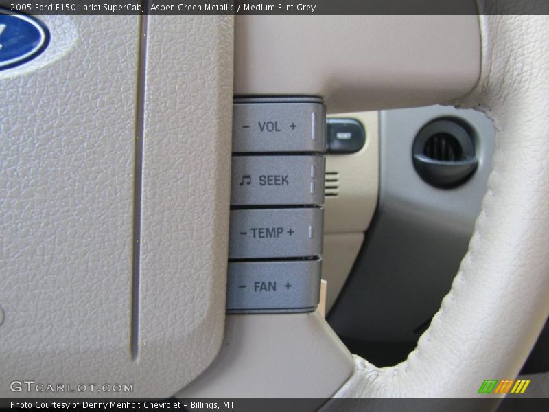 Aspen Green Metallic / Medium Flint Grey 2005 Ford F150 Lariat SuperCab