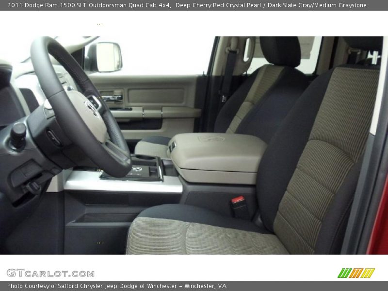 Deep Cherry Red Crystal Pearl / Dark Slate Gray/Medium Graystone 2011 Dodge Ram 1500 SLT Outdoorsman Quad Cab 4x4