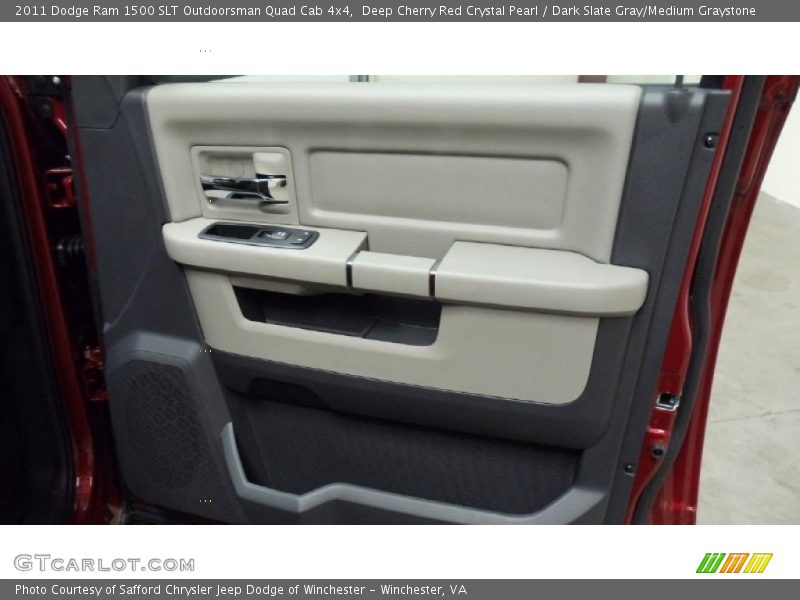Deep Cherry Red Crystal Pearl / Dark Slate Gray/Medium Graystone 2011 Dodge Ram 1500 SLT Outdoorsman Quad Cab 4x4