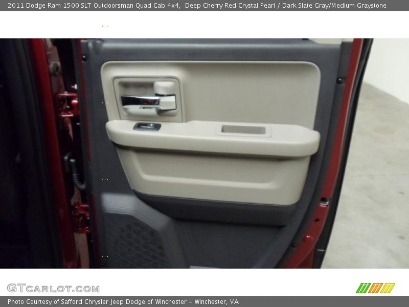 Deep Cherry Red Crystal Pearl / Dark Slate Gray/Medium Graystone 2011 Dodge Ram 1500 SLT Outdoorsman Quad Cab 4x4