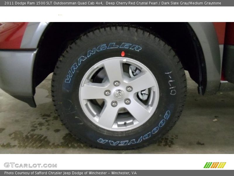 Deep Cherry Red Crystal Pearl / Dark Slate Gray/Medium Graystone 2011 Dodge Ram 1500 SLT Outdoorsman Quad Cab 4x4