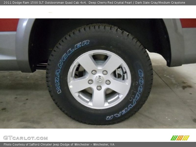 Deep Cherry Red Crystal Pearl / Dark Slate Gray/Medium Graystone 2011 Dodge Ram 1500 SLT Outdoorsman Quad Cab 4x4