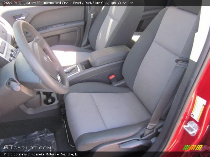 Inferno Red Crystal Pearl / Dark Slate Gray/Light Graystone 2009 Dodge Journey SE