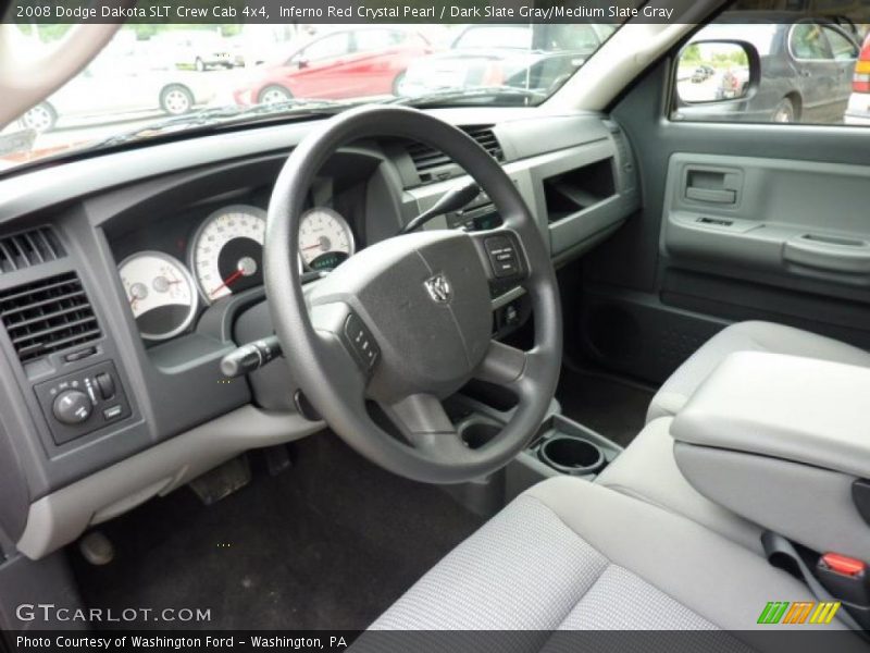 Inferno Red Crystal Pearl / Dark Slate Gray/Medium Slate Gray 2008 Dodge Dakota SLT Crew Cab 4x4