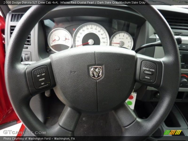 Inferno Red Crystal Pearl / Dark Slate Gray/Medium Slate Gray 2008 Dodge Dakota SLT Crew Cab 4x4