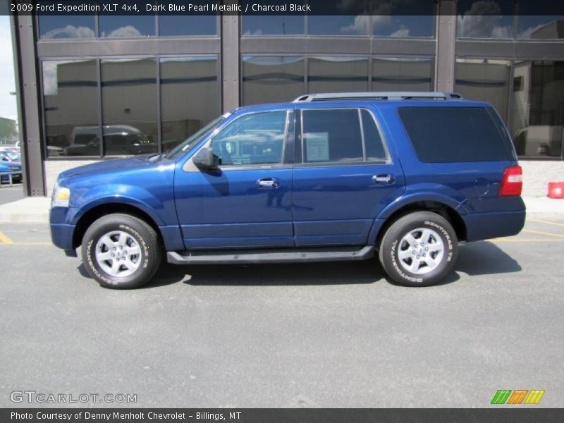 Dark Blue Pearl Metallic / Charcoal Black 2009 Ford Expedition XLT 4x4
