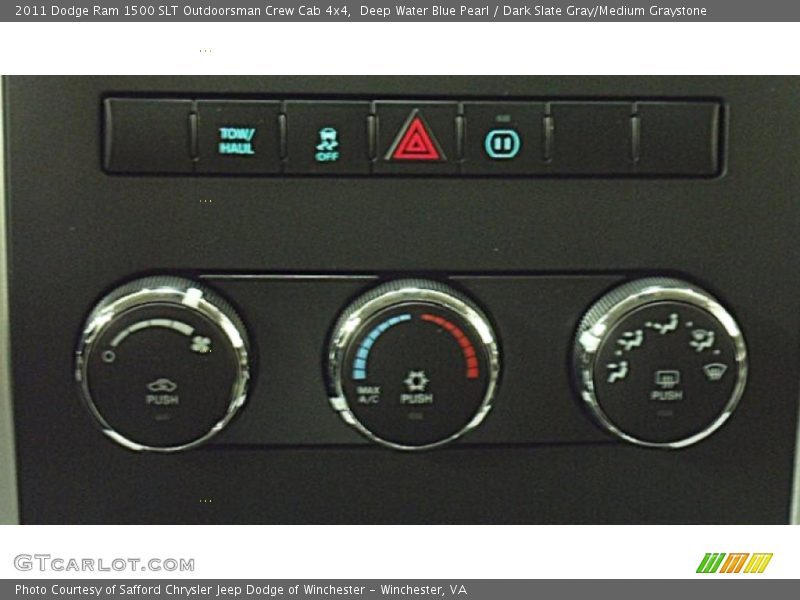 Deep Water Blue Pearl / Dark Slate Gray/Medium Graystone 2011 Dodge Ram 1500 SLT Outdoorsman Crew Cab 4x4