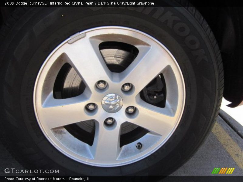 Inferno Red Crystal Pearl / Dark Slate Gray/Light Graystone 2009 Dodge Journey SE