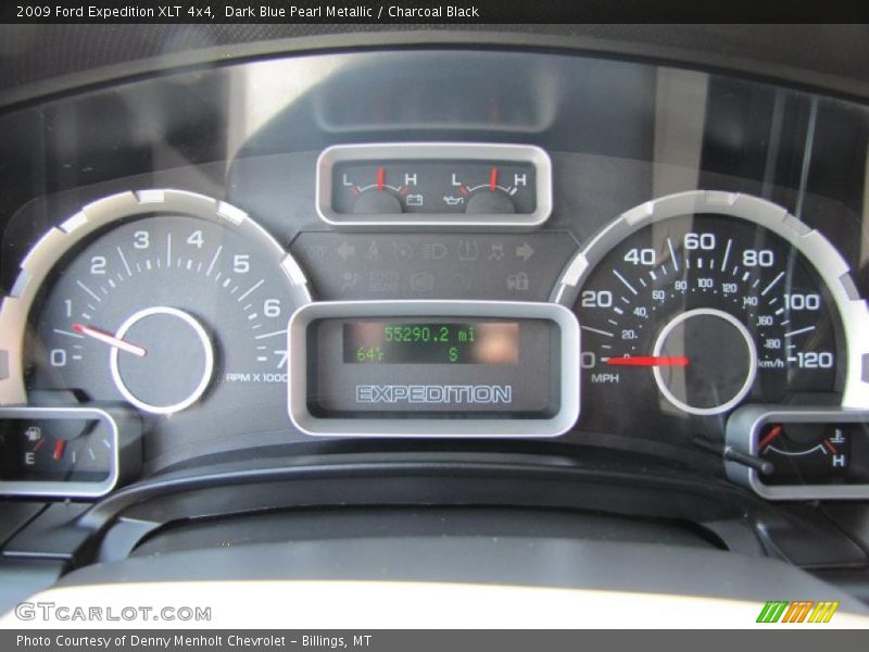 Dark Blue Pearl Metallic / Charcoal Black 2009 Ford Expedition XLT 4x4