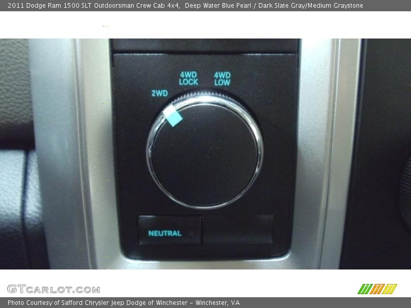 Deep Water Blue Pearl / Dark Slate Gray/Medium Graystone 2011 Dodge Ram 1500 SLT Outdoorsman Crew Cab 4x4