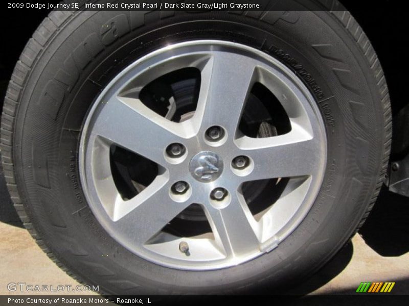 Inferno Red Crystal Pearl / Dark Slate Gray/Light Graystone 2009 Dodge Journey SE
