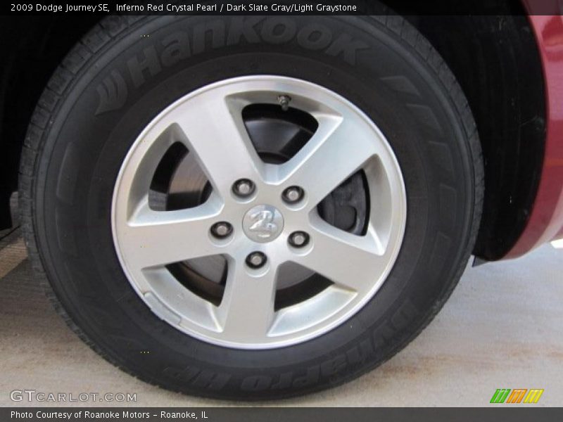 Inferno Red Crystal Pearl / Dark Slate Gray/Light Graystone 2009 Dodge Journey SE