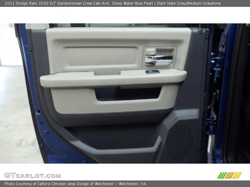 Deep Water Blue Pearl / Dark Slate Gray/Medium Graystone 2011 Dodge Ram 1500 SLT Outdoorsman Crew Cab 4x4