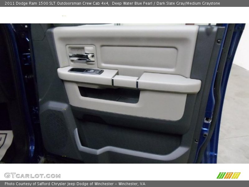 Deep Water Blue Pearl / Dark Slate Gray/Medium Graystone 2011 Dodge Ram 1500 SLT Outdoorsman Crew Cab 4x4