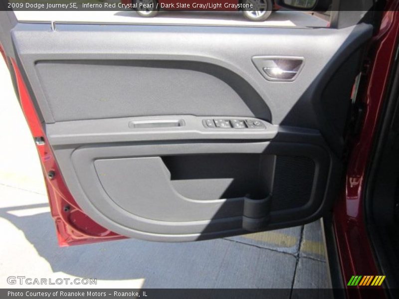 Inferno Red Crystal Pearl / Dark Slate Gray/Light Graystone 2009 Dodge Journey SE