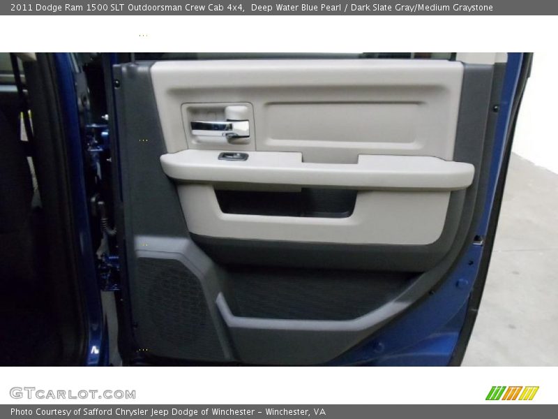 Deep Water Blue Pearl / Dark Slate Gray/Medium Graystone 2011 Dodge Ram 1500 SLT Outdoorsman Crew Cab 4x4
