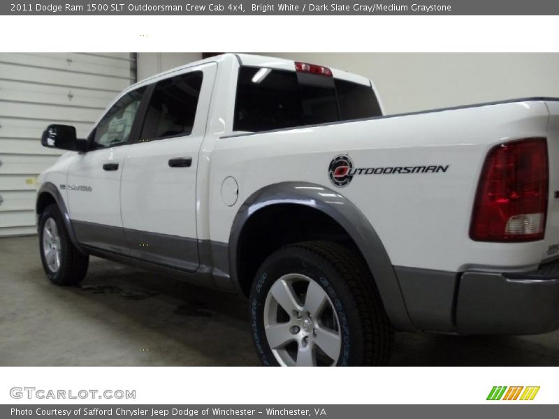 Bright White / Dark Slate Gray/Medium Graystone 2011 Dodge Ram 1500 SLT Outdoorsman Crew Cab 4x4