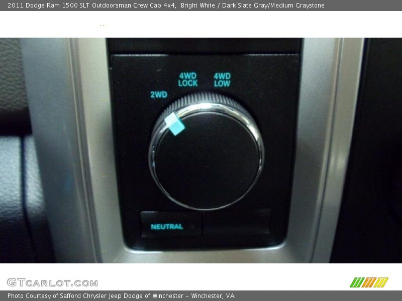 Bright White / Dark Slate Gray/Medium Graystone 2011 Dodge Ram 1500 SLT Outdoorsman Crew Cab 4x4
