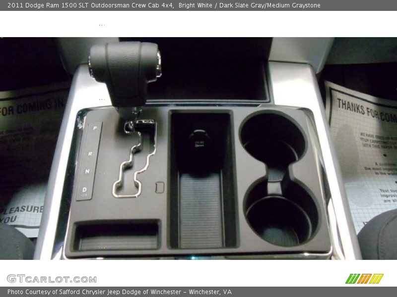 Bright White / Dark Slate Gray/Medium Graystone 2011 Dodge Ram 1500 SLT Outdoorsman Crew Cab 4x4