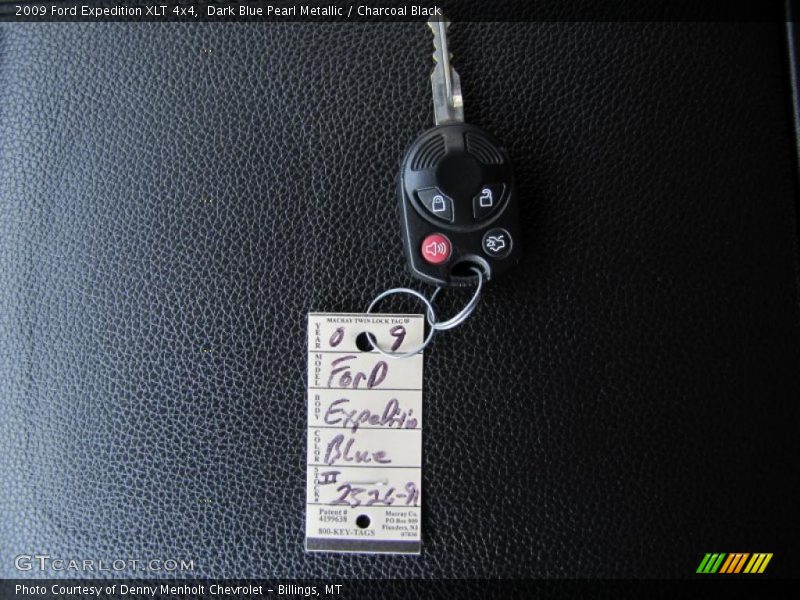 Dark Blue Pearl Metallic / Charcoal Black 2009 Ford Expedition XLT 4x4