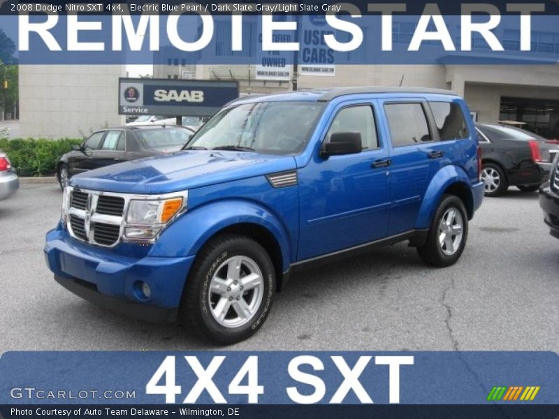 Electric Blue Pearl / Dark Slate Gray/Light Slate Gray 2008 Dodge Nitro SXT 4x4
