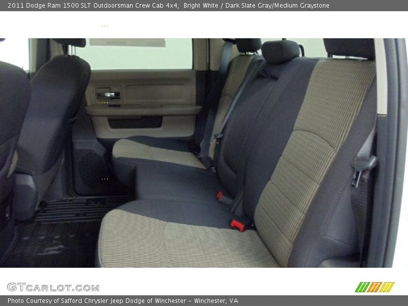 Bright White / Dark Slate Gray/Medium Graystone 2011 Dodge Ram 1500 SLT Outdoorsman Crew Cab 4x4