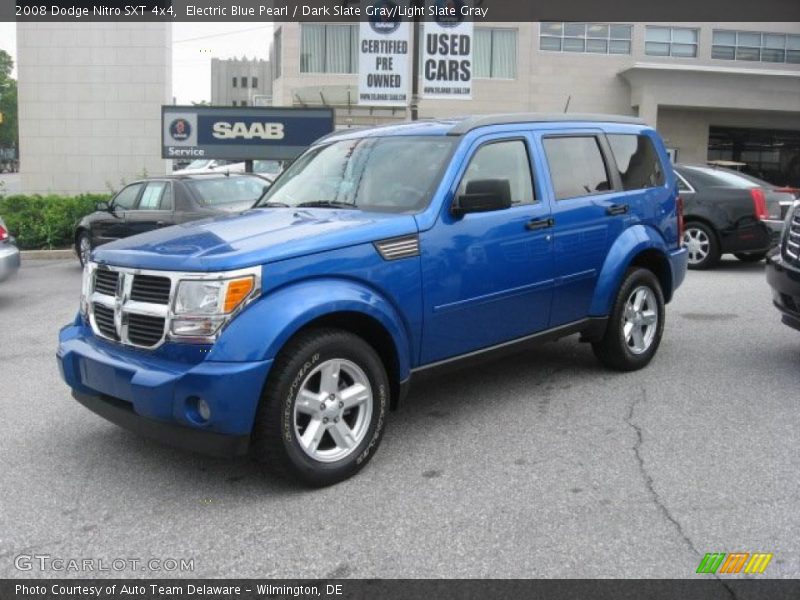 Electric Blue Pearl / Dark Slate Gray/Light Slate Gray 2008 Dodge Nitro SXT 4x4
