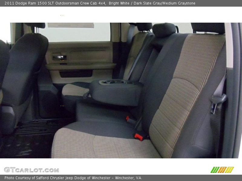 Bright White / Dark Slate Gray/Medium Graystone 2011 Dodge Ram 1500 SLT Outdoorsman Crew Cab 4x4