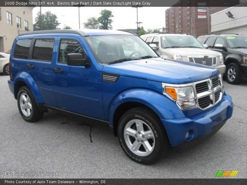 Electric Blue Pearl / Dark Slate Gray/Light Slate Gray 2008 Dodge Nitro SXT 4x4
