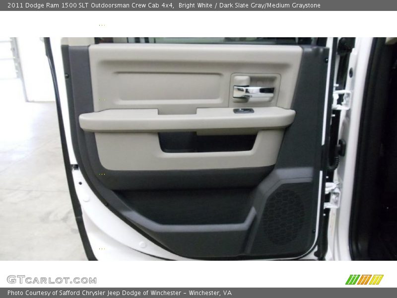 Bright White / Dark Slate Gray/Medium Graystone 2011 Dodge Ram 1500 SLT Outdoorsman Crew Cab 4x4