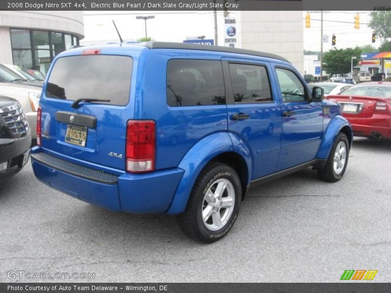 Electric Blue Pearl / Dark Slate Gray/Light Slate Gray 2008 Dodge Nitro SXT 4x4