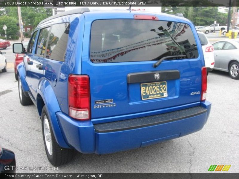 Electric Blue Pearl / Dark Slate Gray/Light Slate Gray 2008 Dodge Nitro SXT 4x4