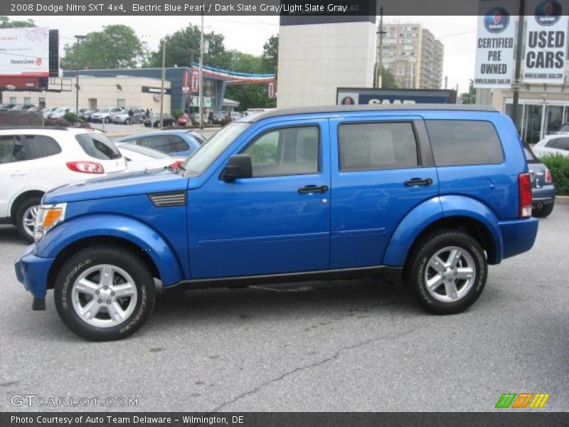 Electric Blue Pearl / Dark Slate Gray/Light Slate Gray 2008 Dodge Nitro SXT 4x4