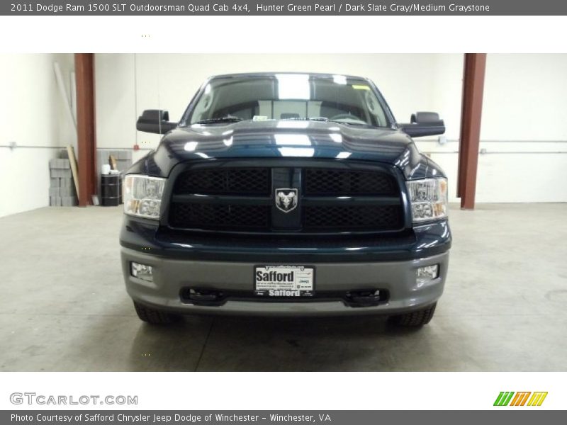 Hunter Green Pearl / Dark Slate Gray/Medium Graystone 2011 Dodge Ram 1500 SLT Outdoorsman Quad Cab 4x4