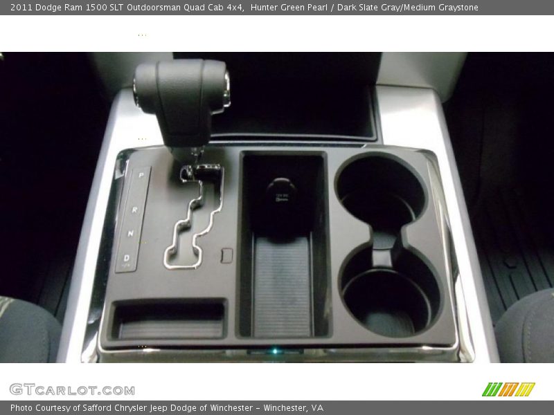 Hunter Green Pearl / Dark Slate Gray/Medium Graystone 2011 Dodge Ram 1500 SLT Outdoorsman Quad Cab 4x4