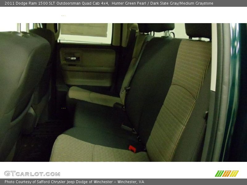 Hunter Green Pearl / Dark Slate Gray/Medium Graystone 2011 Dodge Ram 1500 SLT Outdoorsman Quad Cab 4x4