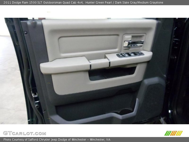 Hunter Green Pearl / Dark Slate Gray/Medium Graystone 2011 Dodge Ram 1500 SLT Outdoorsman Quad Cab 4x4