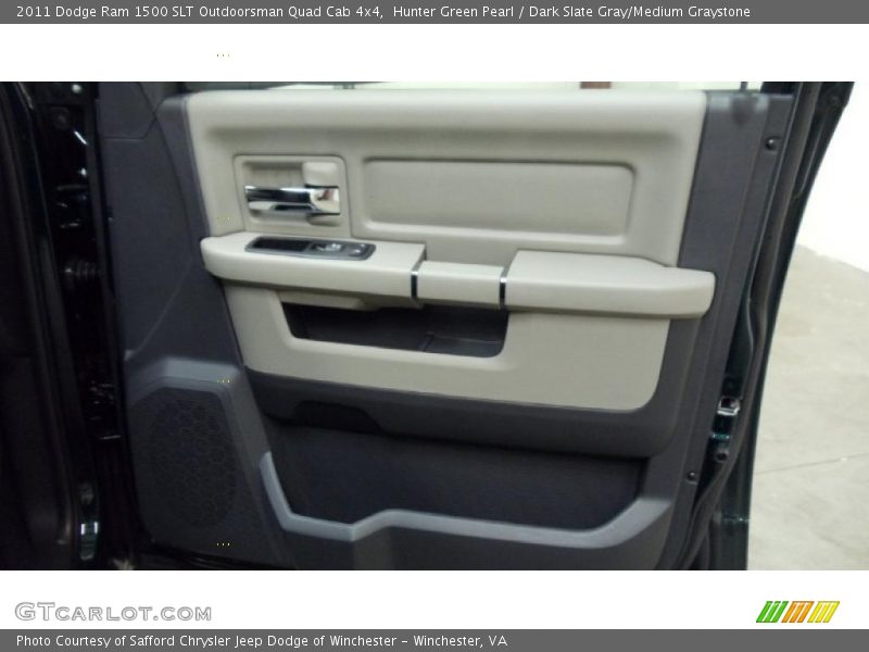 Hunter Green Pearl / Dark Slate Gray/Medium Graystone 2011 Dodge Ram 1500 SLT Outdoorsman Quad Cab 4x4