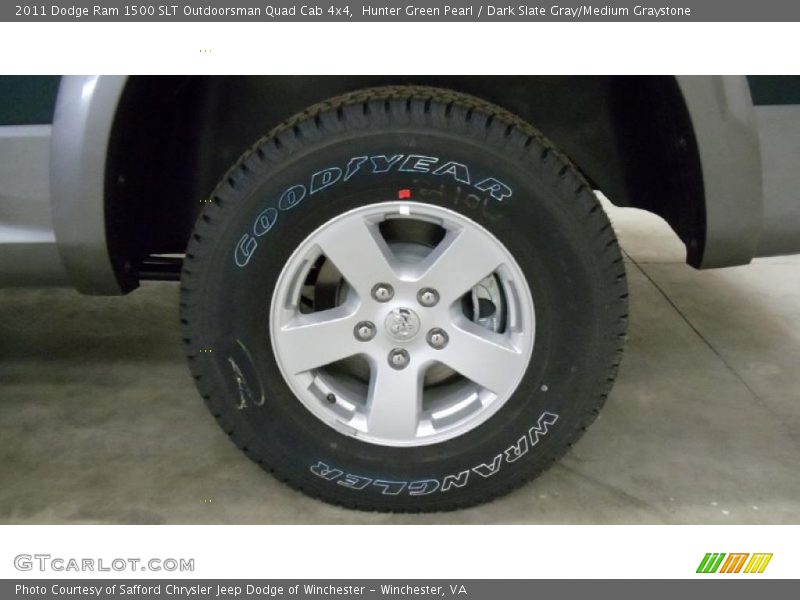 Hunter Green Pearl / Dark Slate Gray/Medium Graystone 2011 Dodge Ram 1500 SLT Outdoorsman Quad Cab 4x4
