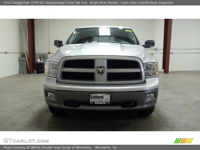 Bright Silver Metallic / Dark Slate Gray/Medium Graystone 2011 Dodge Ram 1500 SLT Outdoorsman Crew Cab 4x4