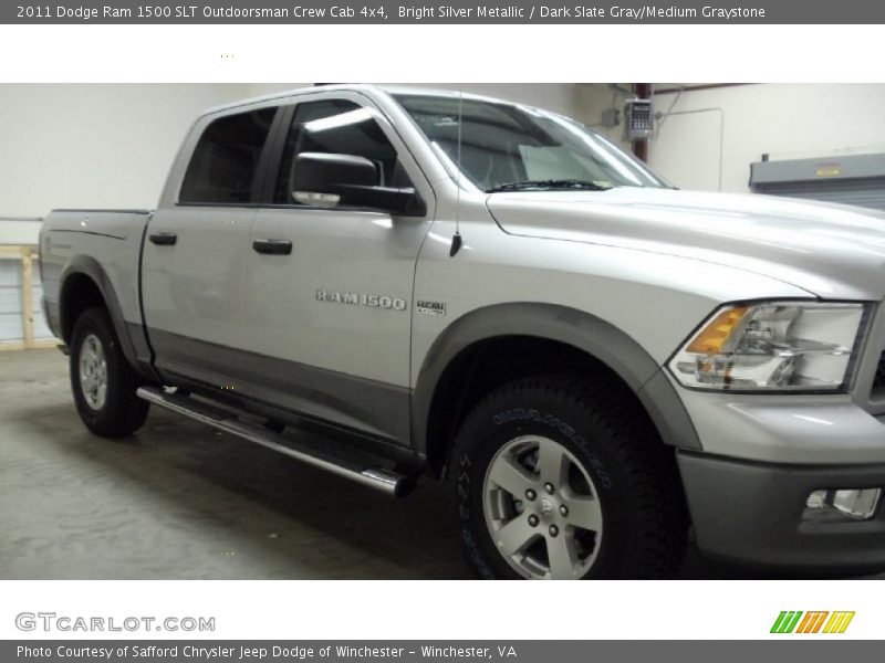Bright Silver Metallic / Dark Slate Gray/Medium Graystone 2011 Dodge Ram 1500 SLT Outdoorsman Crew Cab 4x4